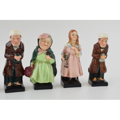 216 - Royal Doulton Charles Dickens figures 'Fagin', 'Scrooge', 'Sairey Gamp', 'Little Nell', 'Stiggins', ... 