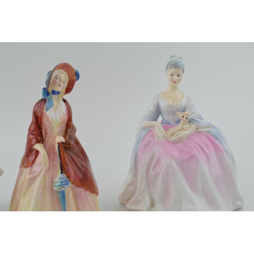 242 - Royal Doulton figures to include Charlotte HN2423, Paisley Shawl HN1988 and Pamela HN2479 (3).