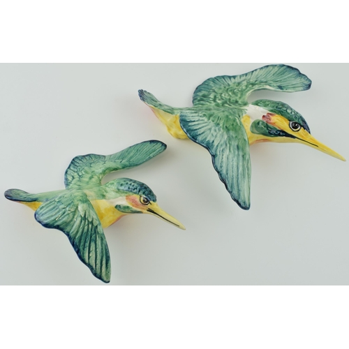25 - Beswick Kingfisher wall plaques to include 729-1 and 729-2 (2).