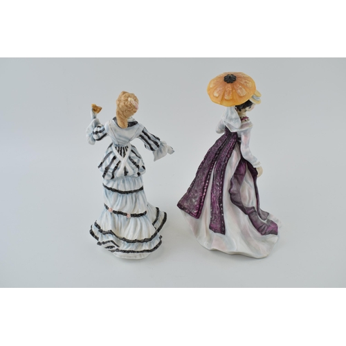 258 - Royal Doulton figures to include La Loge HN3472 and Lise HN3474, both limited edition (2).