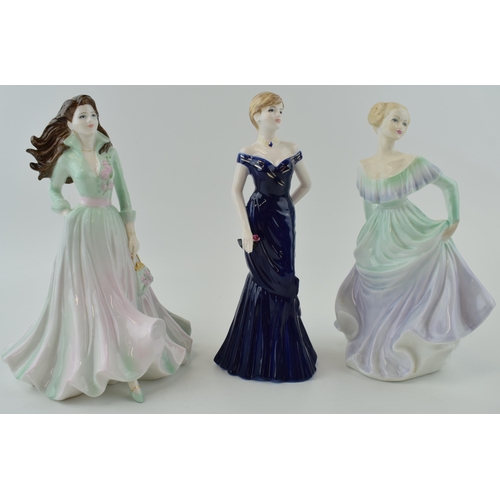 270 - Coalport figurines / lady figures to include Sarah, Stella and Hilary (3).