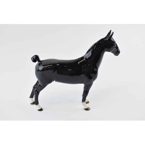 31 - Beswick Black Hackney Horse 1361.