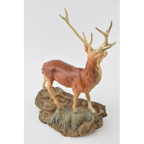 45 - Beswick Stag on Rock 2629, 35cm tall.