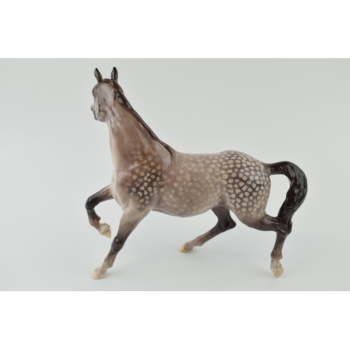 50 - Beswick Spirit of the Wind, with later outside factory decoration, in dappled grey / rocking horse g... 