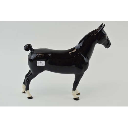 7 - Beswick Black Hackney Horse 1361.