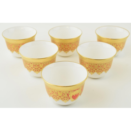 91 - De Lamerie 'Finest Bone China' tea bowls (6)