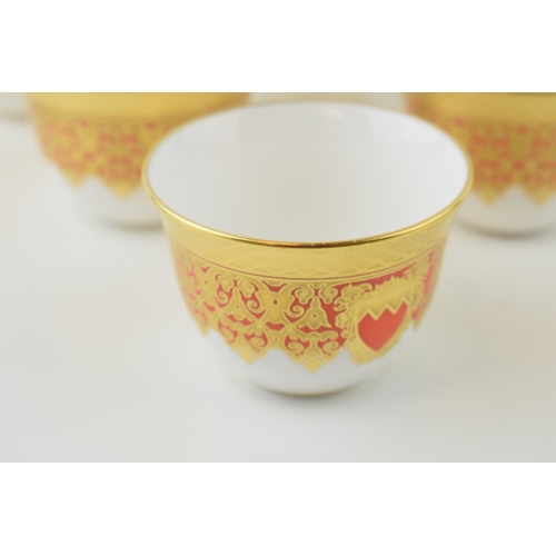 91 - De Lamerie 'Finest Bone China' tea bowls (6)