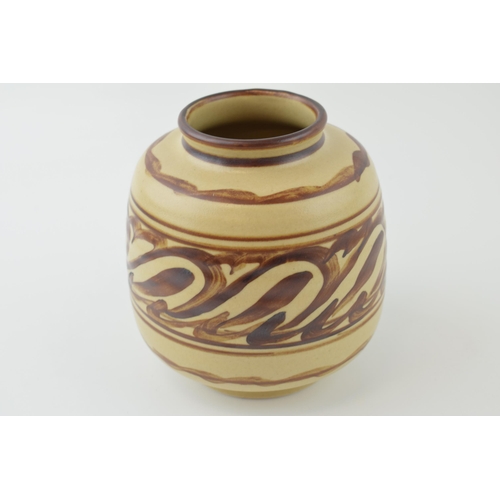 95 - Bullers studio pottery vase, 13cm tall.