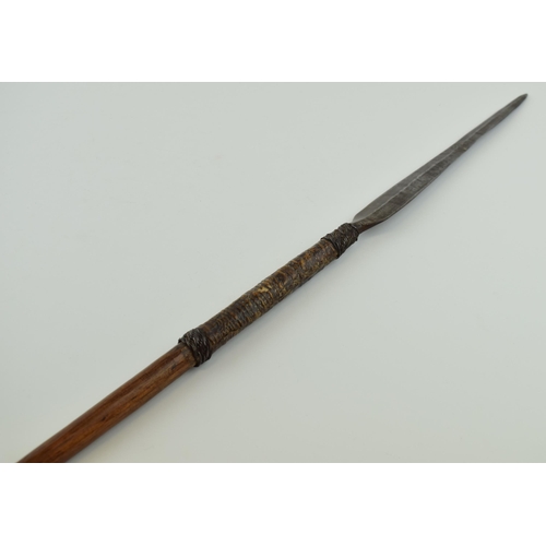 307 - Antique Tribal Throwing Spear possibly African, 122cms in length