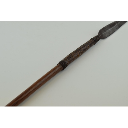 307 - Antique Tribal Throwing Spear possibly African, 122cms in length