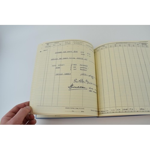 308 - A RAF logbook reproduction of Wing Commander G.P. Gibson, V.C, D.S.O, D.F.C of Dam Busters fame. Pub... 