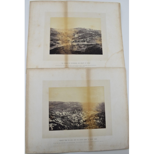 391 - Two Victorian Albaries Photographs of the Holy Land by Francis Frith from his series of the Holy Lan... 