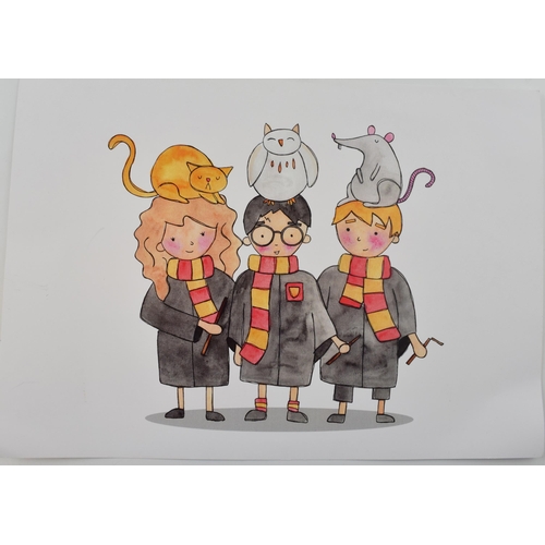 392 - Harry Potter limited edition 'Novy & Me' print 3/250. 'Daniel Radcliffe went through 160 pairs of Ha... 