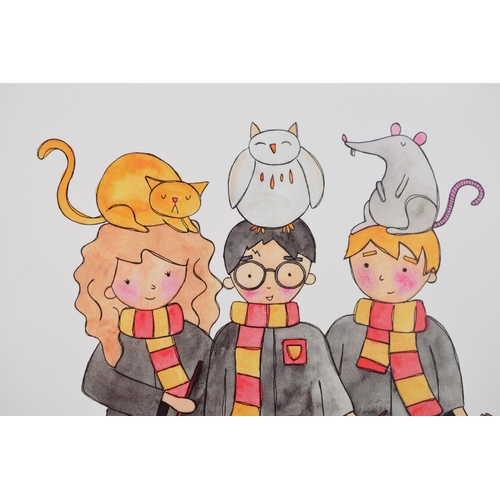 392 - Harry Potter limited edition 'Novy & Me' print 3/250. 'Daniel Radcliffe went through 160 pairs of Ha... 