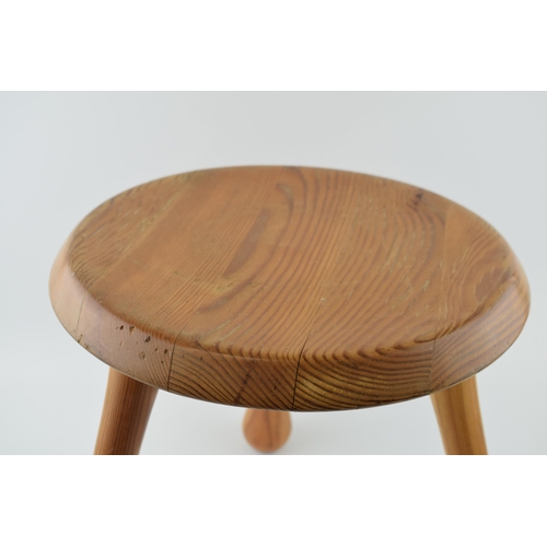 416 - Ingvar Kamprad milking stool, designed for Habitat, three legs, made from pine, circa 2000, 35cm tal... 