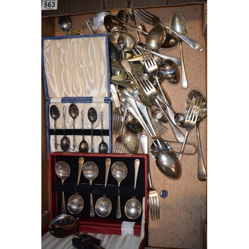 563 - A collection of silver-plated items. (Qty)