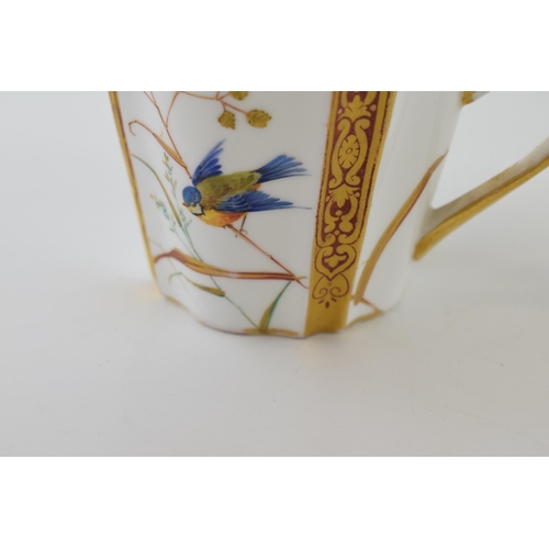 287A - Wedgwood cup and saucer, aesthetic design, with bluetit amongst foliage (2).