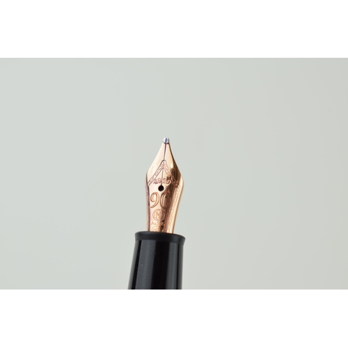 544B - Montblanc Meisterstuck fountain pen, 14ct rose gold nib stamped 90 to celebrate the 90th anniversary... 