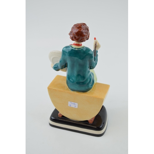 12 - Peggy Davies figure Clarice Cliff The Artisan, limited edition, this being No.2.