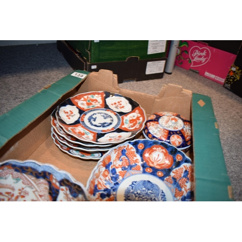 139 - A collection of late 18th century and early 19th century Imari pattern ceramics to include, plates, ... 