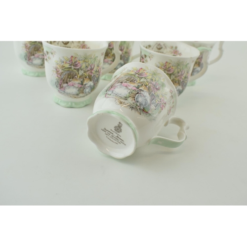 200 - Royal Doulton Brambly Hedge mugs, all are Summer, (6).