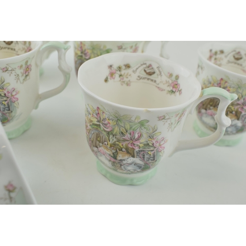 200 - Royal Doulton Brambly Hedge mugs, all are Summer, (6).