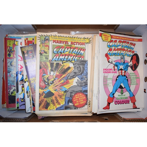 365 - A large collection of vintage comics to include 'Marvel' comics, Captain America', 'Secret Wars', 'X... 