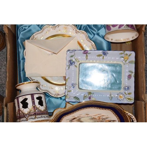 68 - Pottery to include a Coalport limited edition Ironbridge Gorge Museum Trust, a Minton photoframe, Ma... 