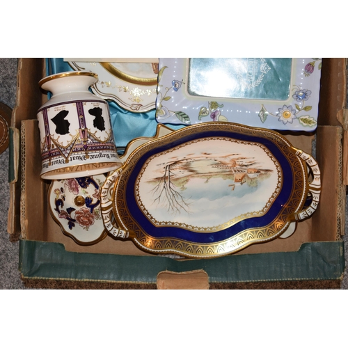 68 - Pottery to include a Coalport limited edition Ironbridge Gorge Museum Trust, a Minton photoframe, Ma... 