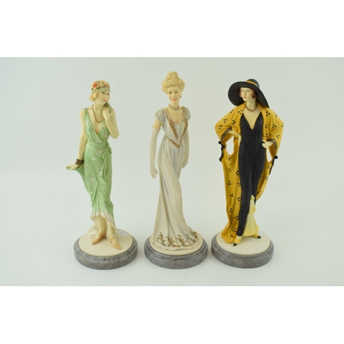 224 - Royal Doulton Classique figures to include Celebration, Faye and Annabel, all with marble bases (3).