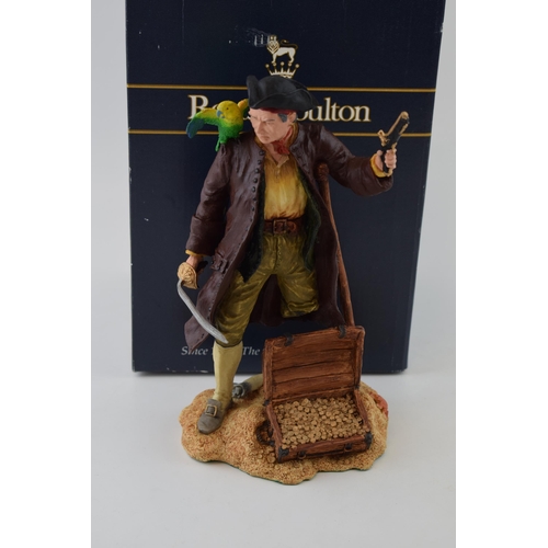 229 - Boxed Royal Doulton Resin Figure Long John Silver.