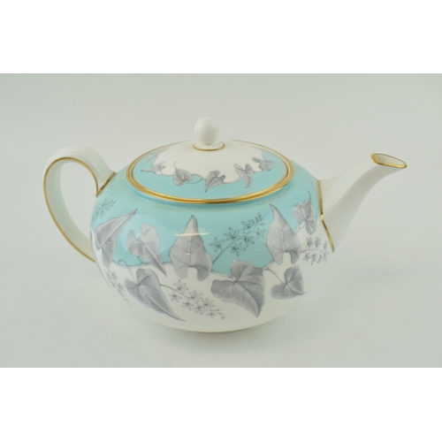 252 - Wedgwood 'Buxton' tea pot W4131, green back stamp. Height 12.5cm.