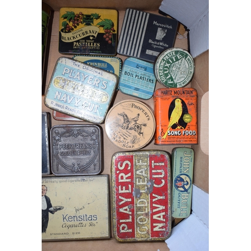 333 - A Quantity of Advertising Tins Including Players Sir Walter Raleigh Kensitas Cigarette Tobacco Huntl... 