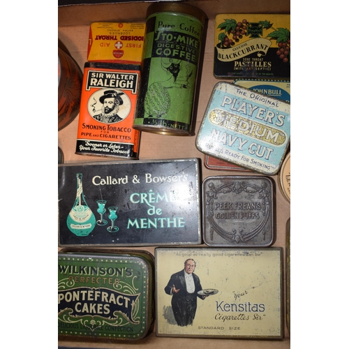 333 - A Quantity of Advertising Tins Including Players Sir Walter Raleigh Kensitas Cigarette Tobacco Huntl... 