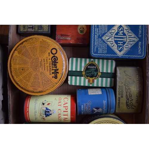 334 - Quantity of Various Advertising Tins including Beechnut Skipper Navy Cut and Smiths Crisps