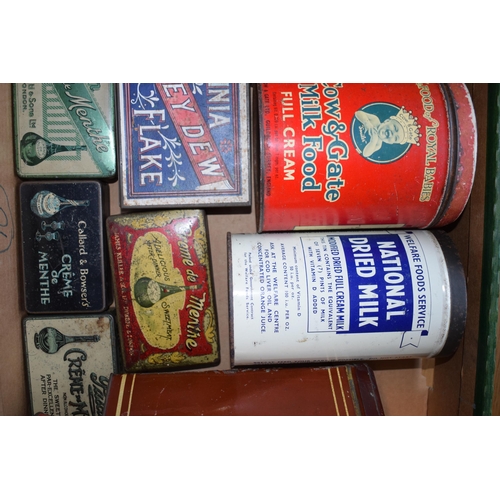 335 - Quantity of Advertising Tins including Oxo Virginia Honeydew Flake Brown & Polson