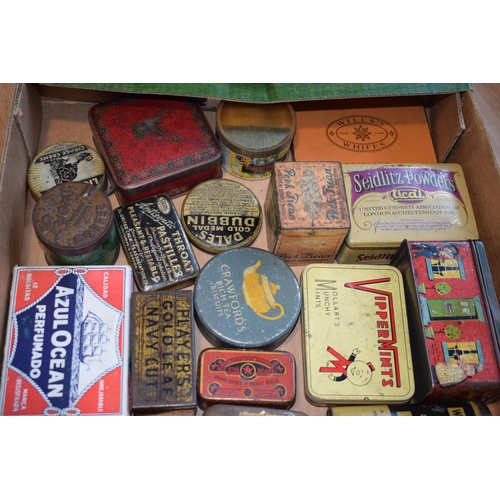 336 - Quantity of Advertising Tins Including Players Navy Cut Lyons Coffee Crawfords Biscuits