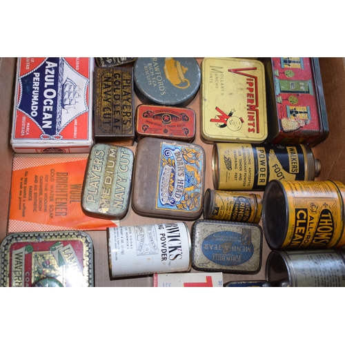 336 - Quantity of Advertising Tins Including Players Navy Cut Lyons Coffee Crawfords Biscuits