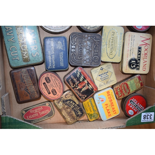 338 - Quantity of Advertising Tins Including Jacobs Biscuits Players Navy Cut and oxo cubes