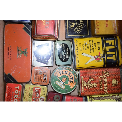 339 - Quantity of Various Advertising Tins including Oxo Rowntrees Wills Capstan Players Tobacco Cigarette... 