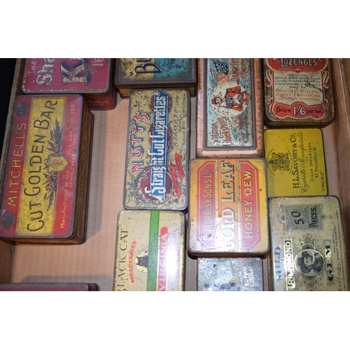 342 - A collection of advertising tins to include, 'Tam 'O' Shanter' , 'Lucky Strike', 'Mitchell's Cut Gol... 