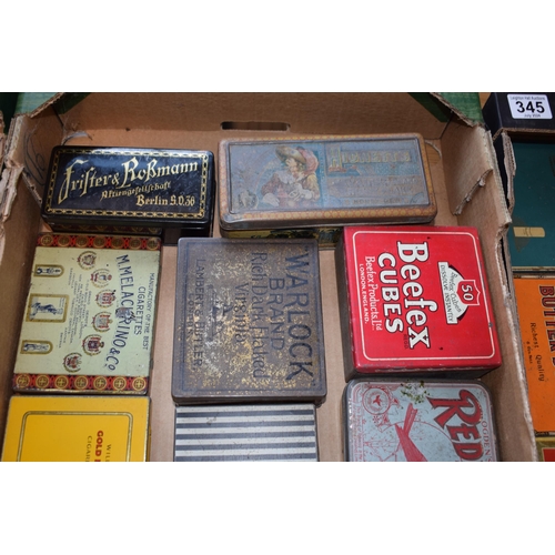 345 - A collection of advertising tins to include, 'Redbreast Flake', 'Country Life Mixture', 'Percy Dalto... 