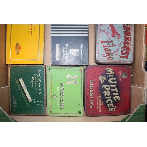 345 - A collection of advertising tins to include, 'Redbreast Flake', 'Country Life Mixture', 'Percy Dalto... 