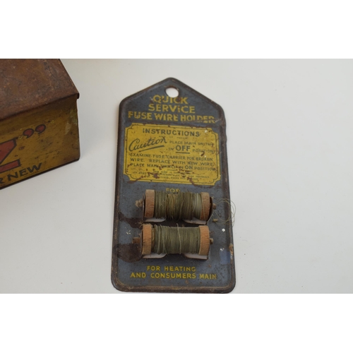 349 - A collection of advertising tins 'C.C.B Treasure Box', 'Harness Oil', 'Servisol', 'Quick Service Fus... 