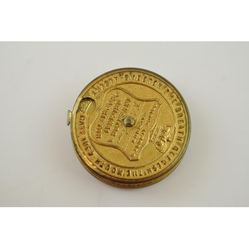 632 - Victorian pill dispensor, Prince Albert's Pill Dispensor, 42mm.