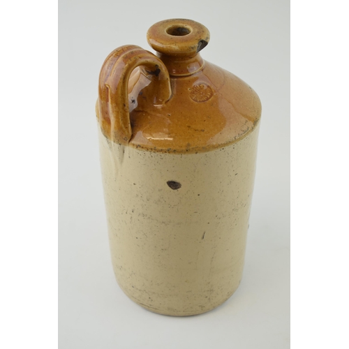 325 - A vintage stoneware flagon 'Ridgway Bros' Botanical Brewers Fenton. By Price Bristol Height 28cm.