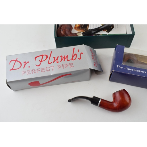 448 - A trio of boxed smoking pipes to include Peterson of Dublin, Parker of London and Dr Plumbs (3).