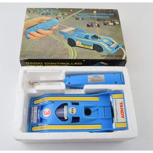 459 - Boxed vintage Tandy Radio Controlled Porsche. Cat. No 60-3008.