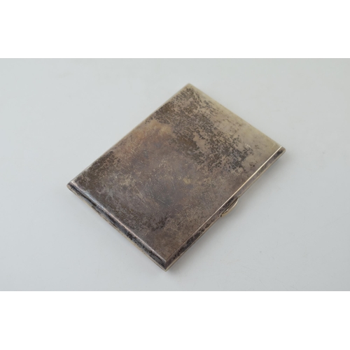 579 - Silver card case, gilt wash interior, Birmingham 1941, 173.2g.