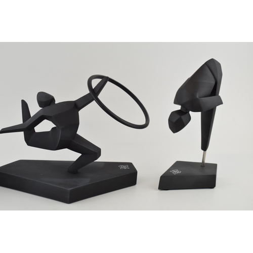 209 - Boxed Royal Doulton sculpture of a Gymnast, a Diver and Athletics, London 2012 Olympics (3).